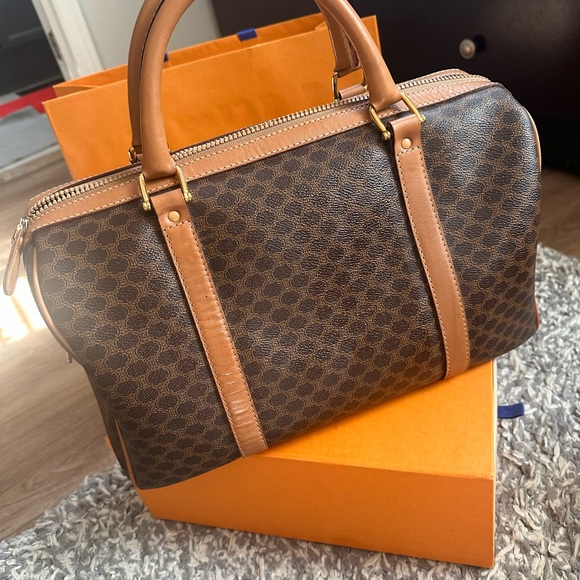 ✨❌SOLD❌VINTAGE CELINE MACADAM BOSTON BAG✨ - Picture 3 of 16
